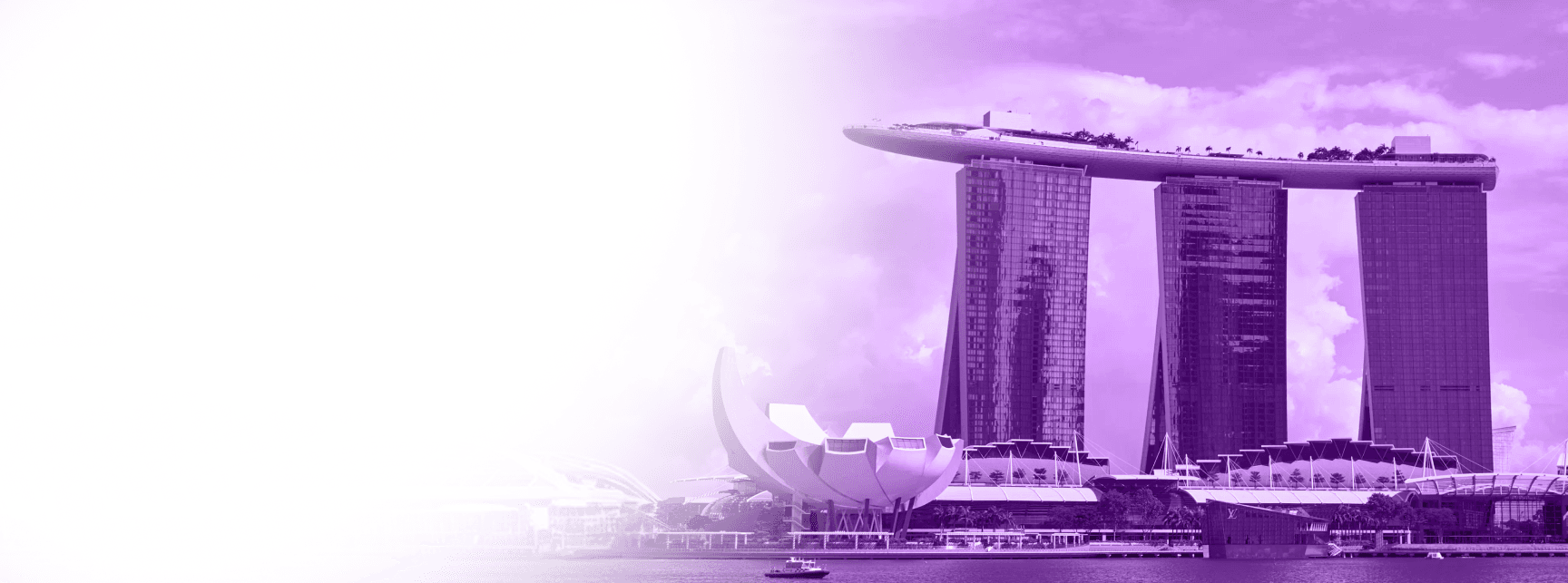 Singapore skyline with Marina Bay Sands