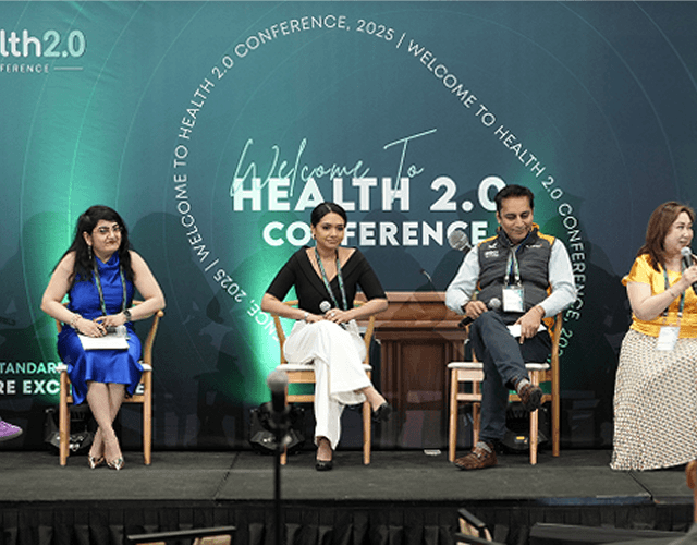 Panel discussion on stage