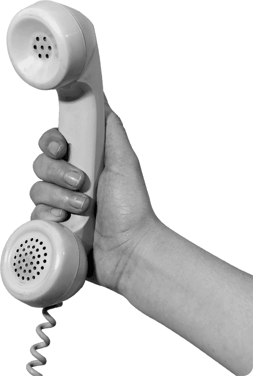Hand holding phone